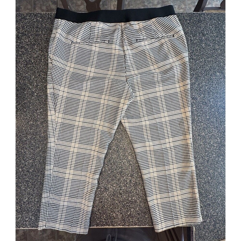 H&M Pants Plaid Cropped Trousers XL Women’s XL Office Siren Dark Academia Preppy - Picture 5 of 12
